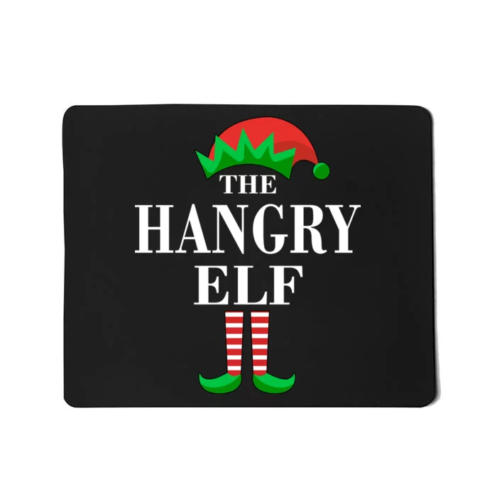 The Hangry Elf Funny Family Matching Christmas Mousepad