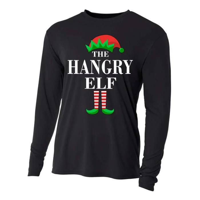 The Hangry Elf Funny Family Matching Christmas Cooling Performance Long Sleeve Crew