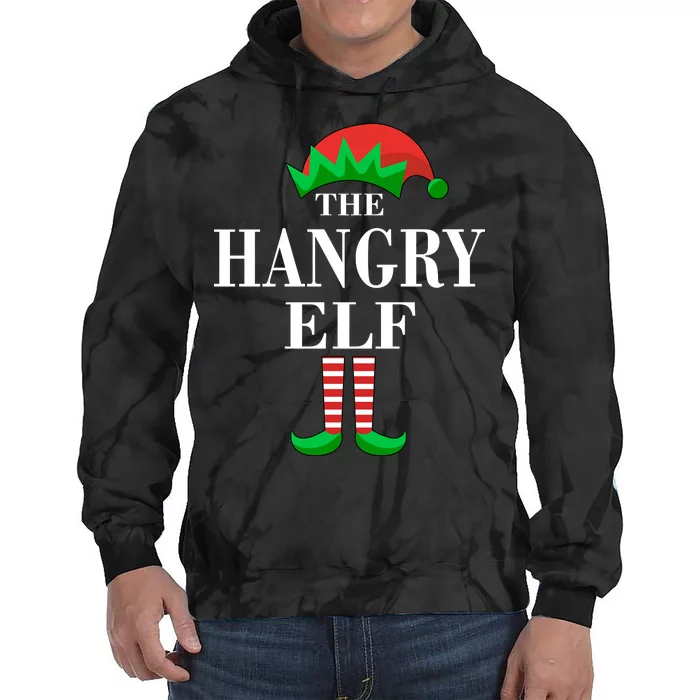 The Hangry Elf Funny Family Matching Christmas Tie Dye Hoodie