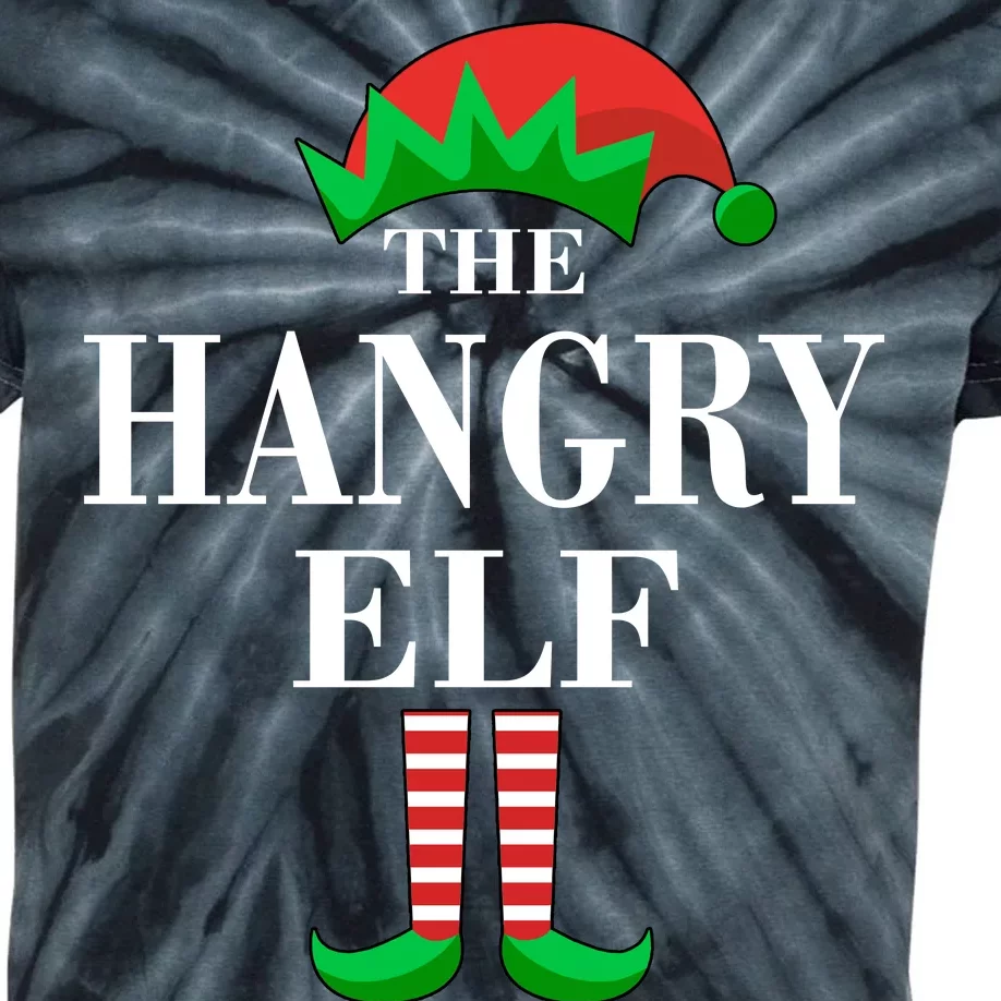 The Hangry Elf Funny Family Matching Christmas Kids Tie-Dye T-Shirt