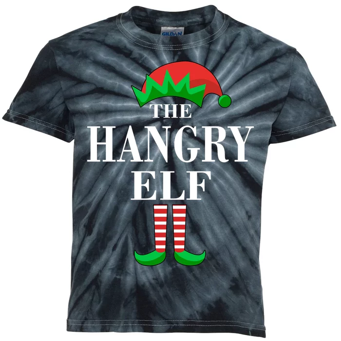 The Hangry Elf Funny Family Matching Christmas Kids Tie-Dye T-Shirt