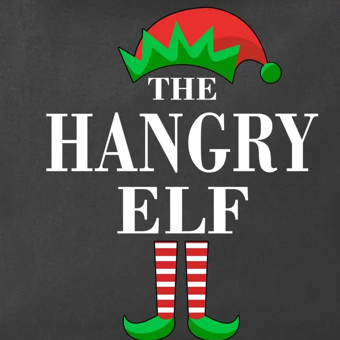 The Hangry Elf Funny Family Matching Christmas Zip Tote Bag