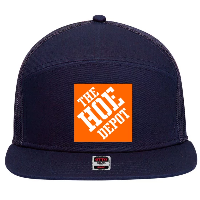 The Hoe Depot 7 Panel Mesh Trucker Snapback Hat