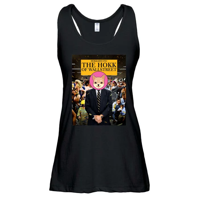 The Hokk of Wallstreet Hokkaido Inu Coin Crypto Currency Ladies Essential Flowy Tank