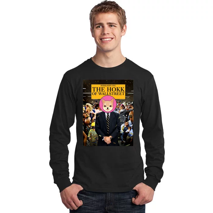 The Hokk of Wallstreet Hokkaido Inu Coin Crypto Currency Tall Long Sleeve T-Shirt