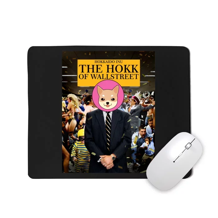 The Hokk of Wallstreet Hokkaido Inu Coin Crypto Currency Mousepad