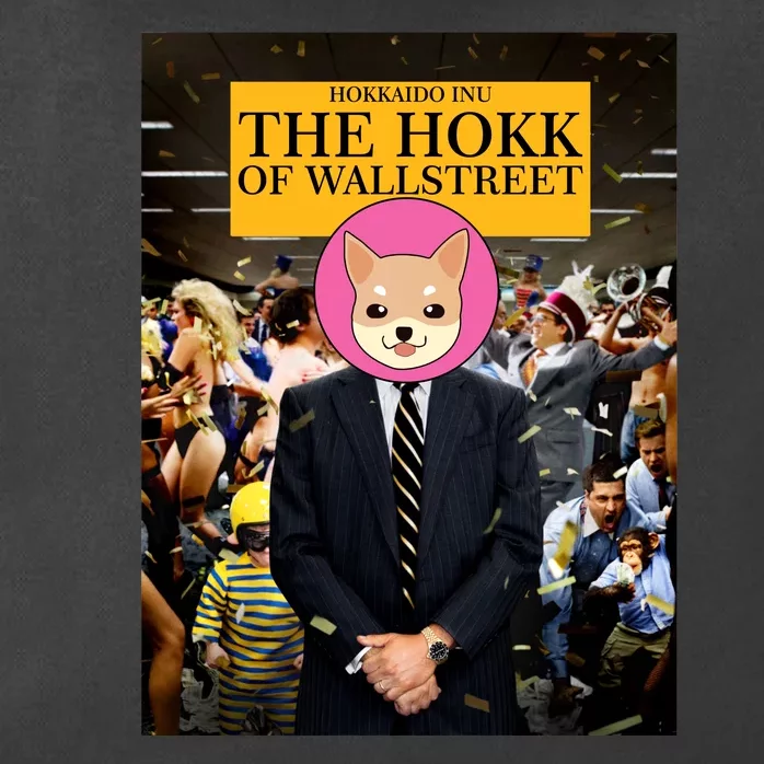 The Hokk of Wallstreet Hokkaido Inu Coin Crypto Currency Zip Tote Bag