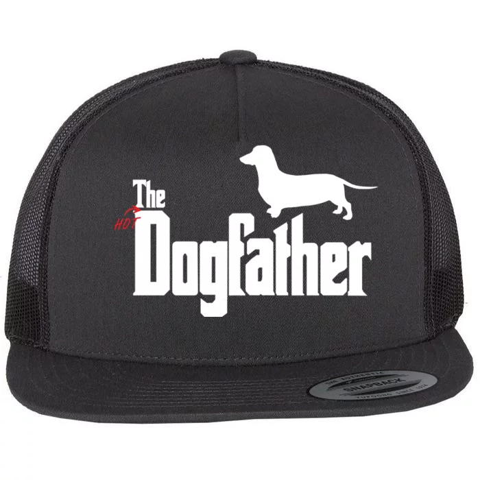 The Hot Dog DogFather Flat Bill Trucker Hat