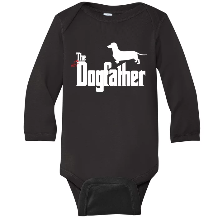 The Hot Dog DogFather Baby Long Sleeve Bodysuit