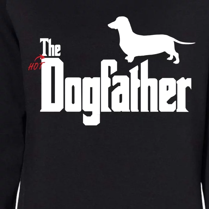 The Hot Dog DogFather Womens California Wash Sweatshirt