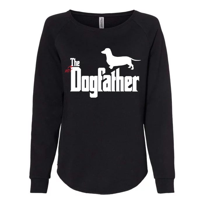 The Hot Dog DogFather Womens California Wash Sweatshirt