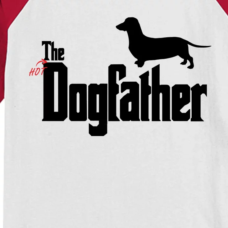 The Hot Dog DogFather Kids Colorblock Raglan Jersey