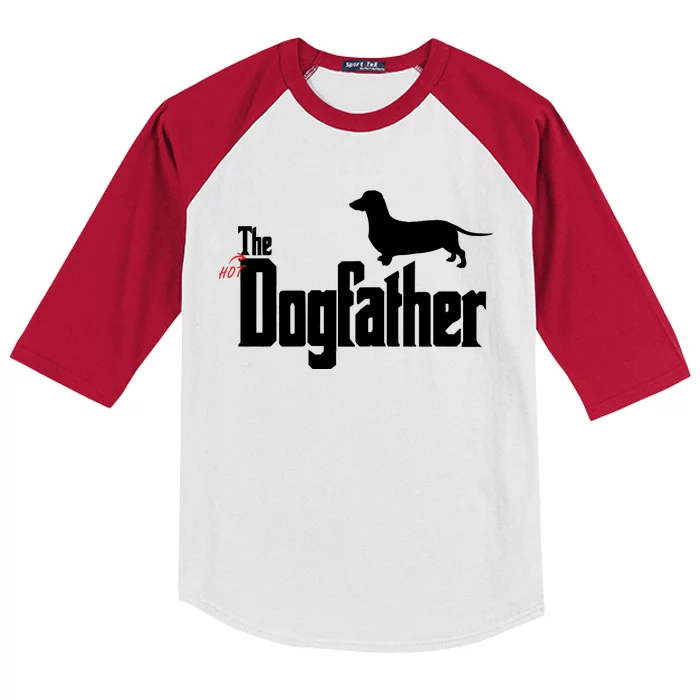 The Hot Dog DogFather Kids Colorblock Raglan Jersey