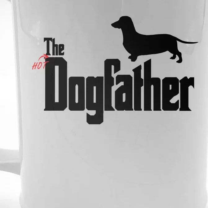 The Hot Dog DogFather Front & Back Beer Stein