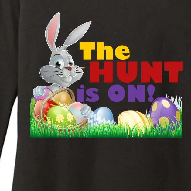 The Hunt is On! Easter Rabbit Egg Hunt Womens CVC Long Sleeve Shirt