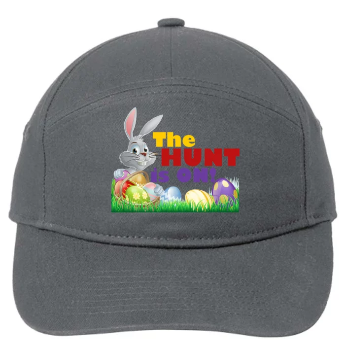 The Hunt is On! Easter Rabbit Egg Hunt 7-Panel Snapback Hat