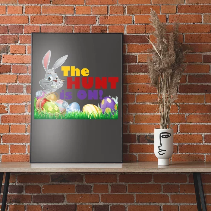 The Hunt is On! Easter Rabbit Egg Hunt Poster