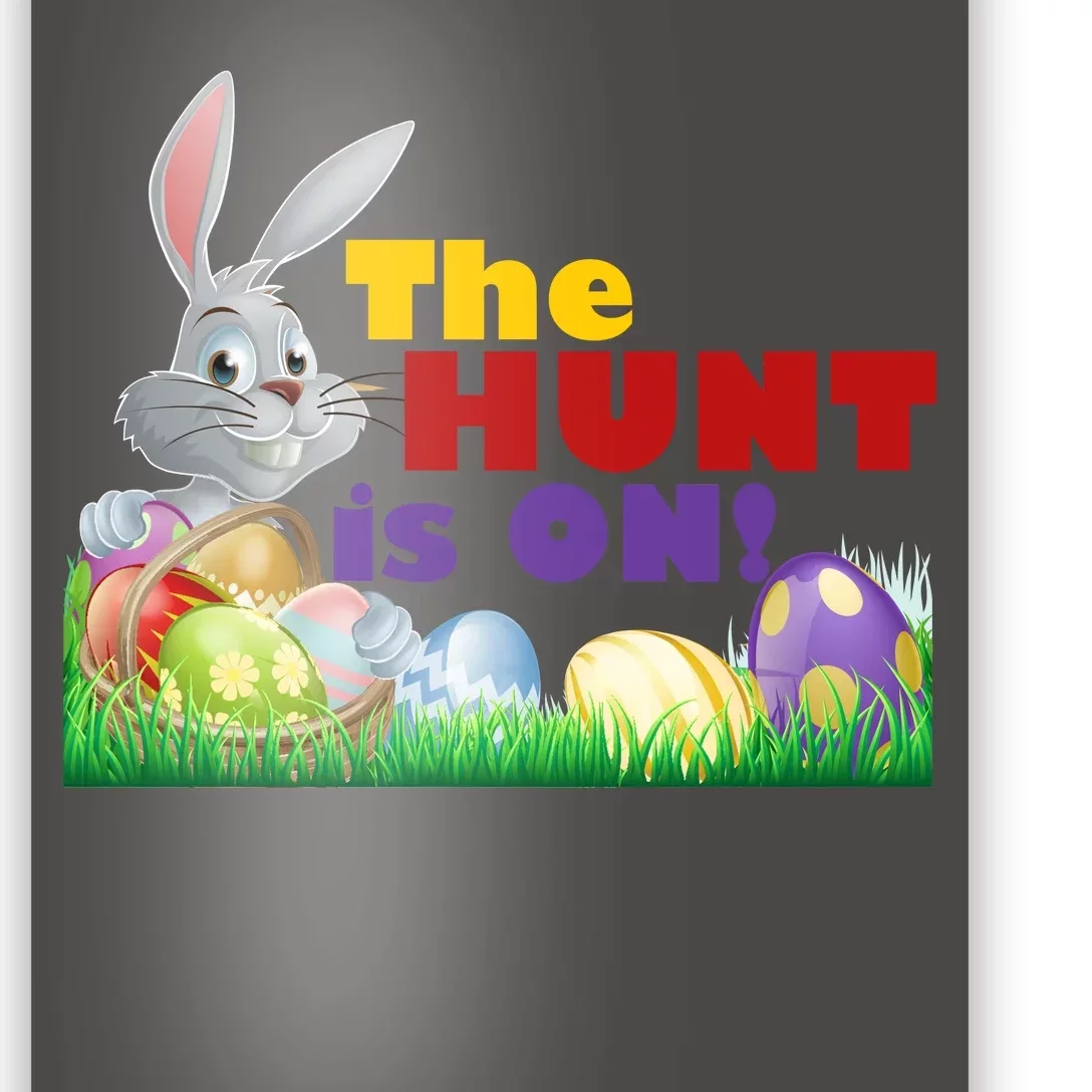 The Hunt is On! Easter Rabbit Egg Hunt Poster