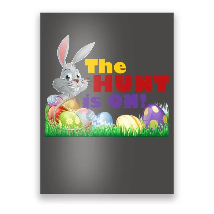 The Hunt is On! Easter Rabbit Egg Hunt Poster