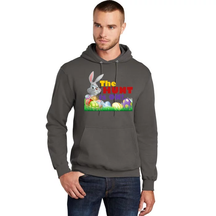 The Hunt is On! Easter Rabbit Egg Hunt Tall Hoodie