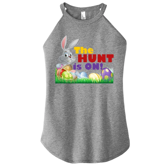 The Hunt is On! Easter Rabbit Egg Hunt Women’s Perfect Tri Rocker Tank