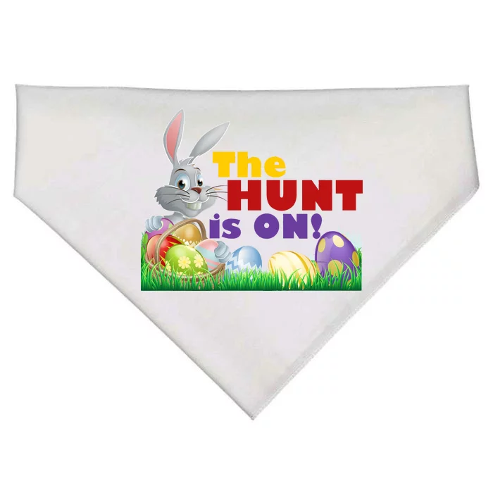 The Hunt is On! Easter Rabbit Egg Hunt USA-Made Doggie Bandana