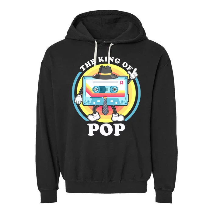 The King of Pop Retro Cassette Tape Garment-Dyed Fleece Hoodie