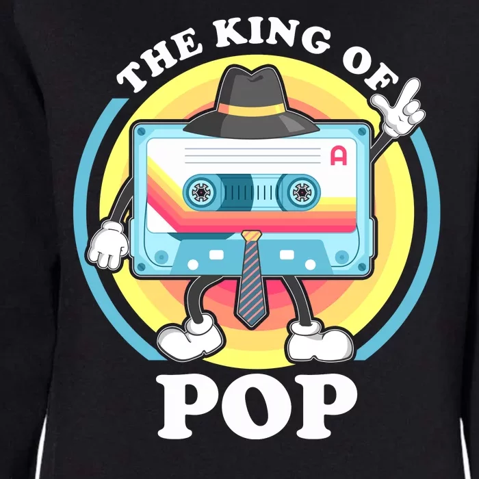 The King of Pop Retro Cassette Tape Womens California Wash Sweatshirt