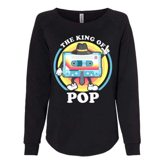 The King of Pop Retro Cassette Tape Womens California Wash Sweatshirt