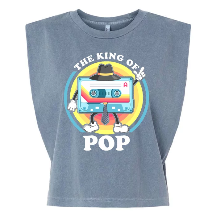 The King of Pop Retro Cassette Tape Garment-Dyed Women's Muscle Tee