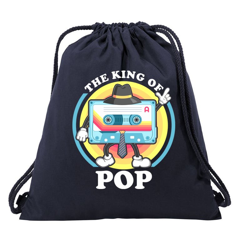 The King of Pop Retro Cassette Tape Drawstring Bag