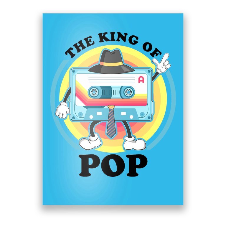 The King of Pop Retro Cassette Tape Poster