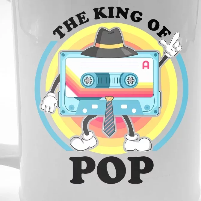 The King of Pop Retro Cassette Tape Front & Back Beer Stein