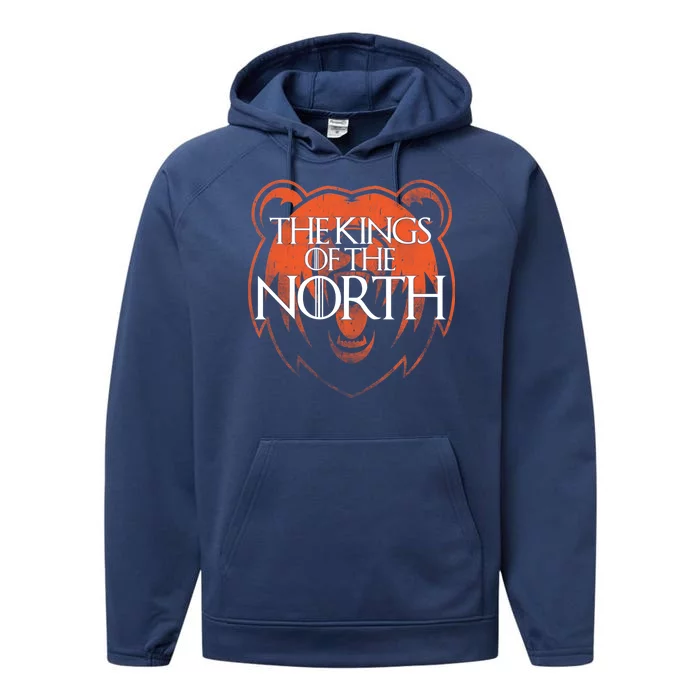 The Kings Of The North Chicago Football Performance Fleece Hoodie