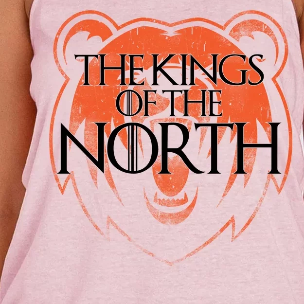 The Kings Of The North Chicago Football Women's Knotted Racerback Tank