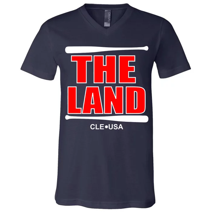 The Land Cleveland, Ohio Baseball V-Neck T-Shirt