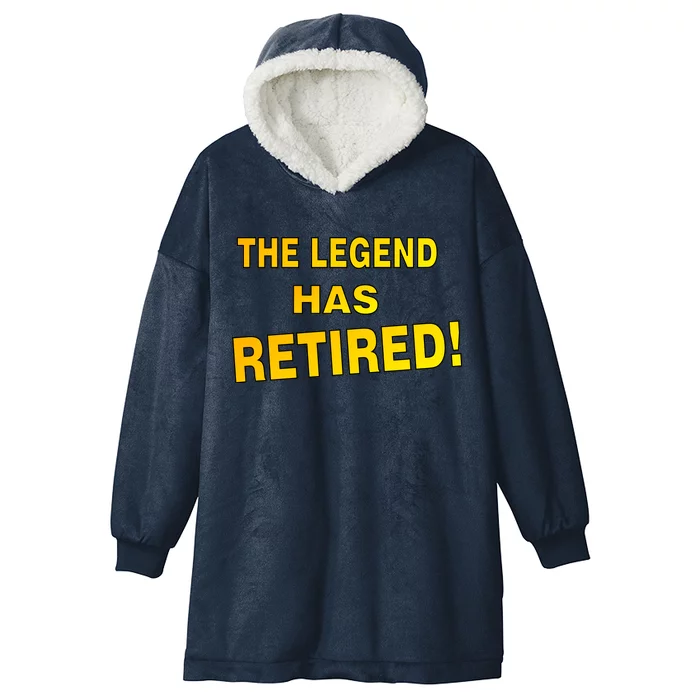 The Legend Has Retired Hooded Wearable Blanket