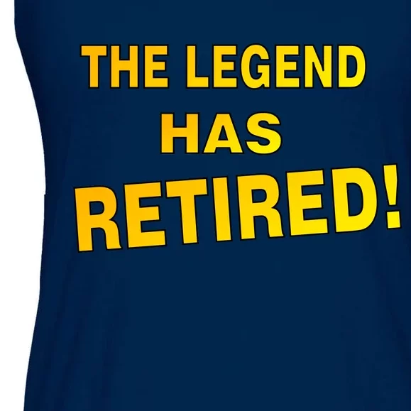 The Legend Has Retired Ladies Essential Flowy Tank