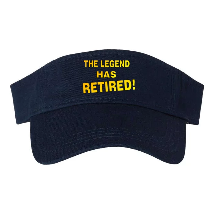 The Legend Has Retired Valucap Bio-Washed Visor