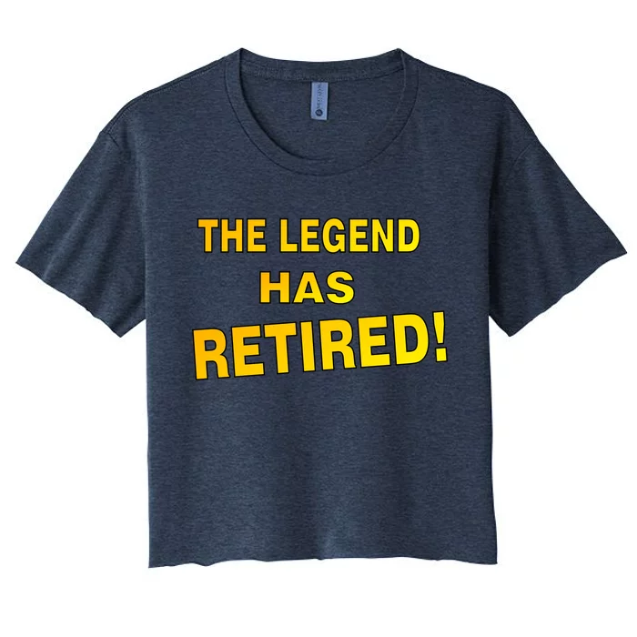 The Legend Has Retired Women's Crop Top Tee