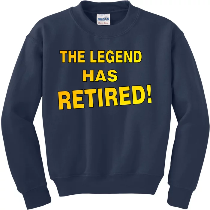 The Legend Has Retired Kids Sweatshirt