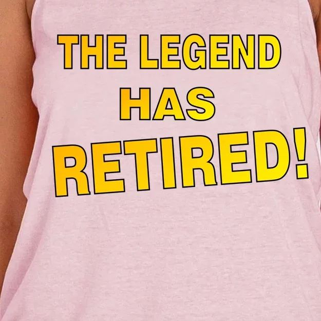 The Legend Has Retired Women's Knotted Racerback Tank