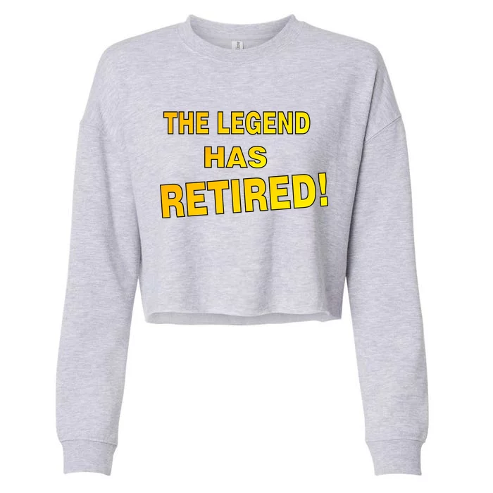 The Legend Has Retired Cropped Pullover Crew