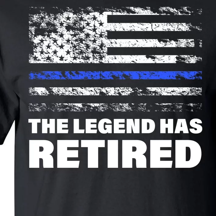 The Legend Has Retired Blue Thin Line Tall T-Shirt