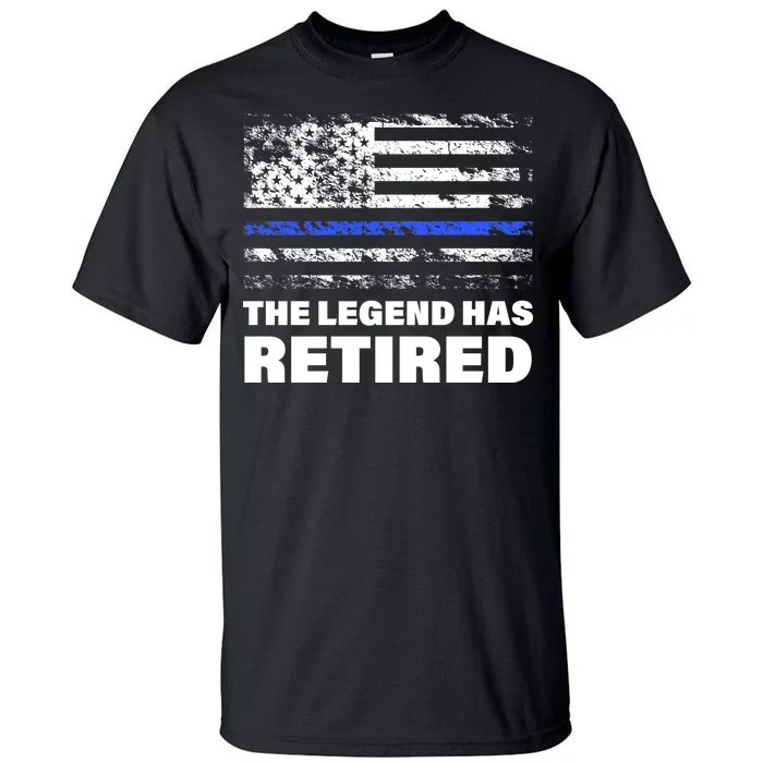 The Legend Has Retired Blue Thin Line Tall T-Shirt