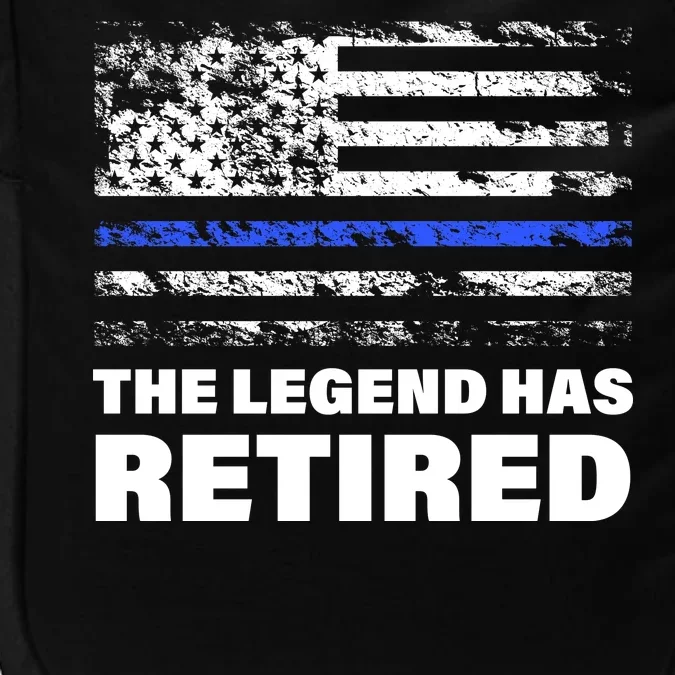 The Legend Has Retired Blue Thin Line Impact Tech Backpack