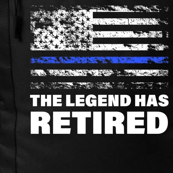 The Legend Has Retired Blue Thin Line Daily Commute Backpack