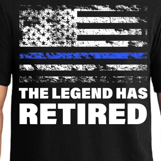 The Legend Has Retired Blue Thin Line Pajama Set