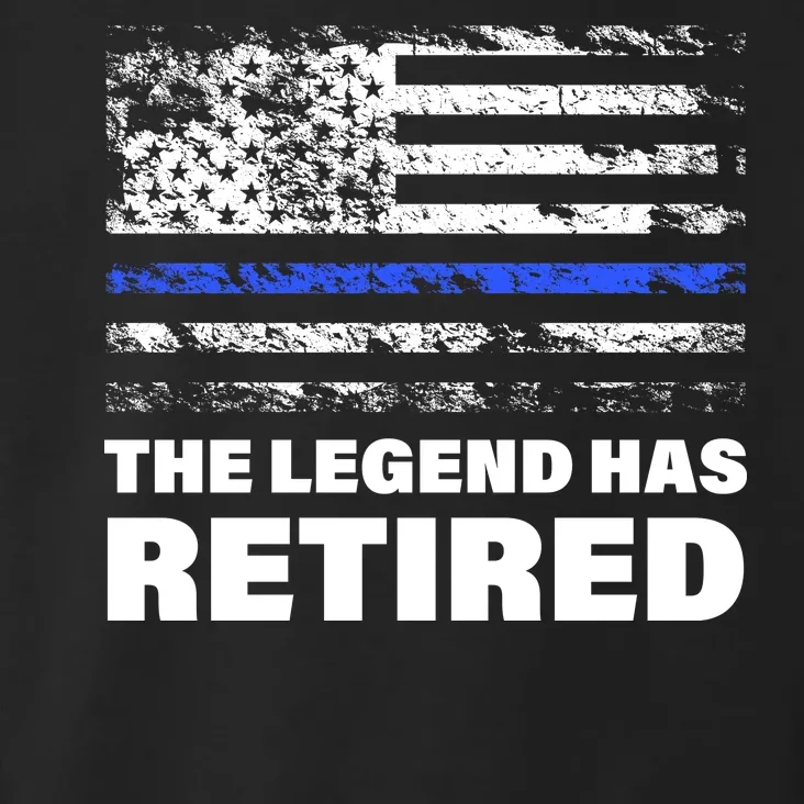 The Legend Has Retired Blue Thin Line Toddler Hoodie