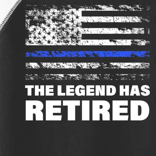 The Legend Has Retired Blue Thin Line Toddler Fine Jersey T-Shirt